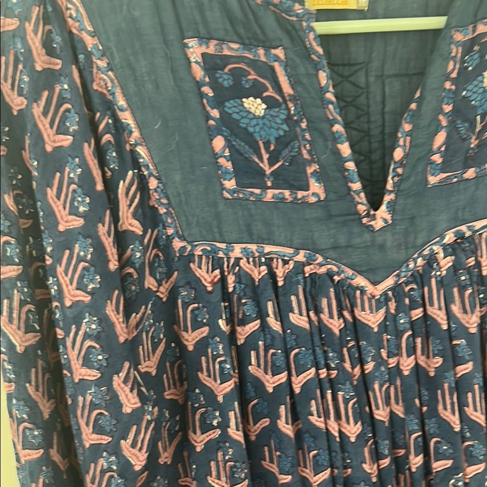 Matta Bohemian Blue and Pink Dress - Picture 3 of 3